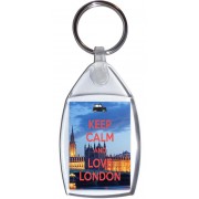 Keep Calm and Love London - Keyring