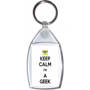 Keep Calm I'm a Geek - Keyring
