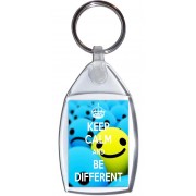 Keep Calm and Be Different - Keyring