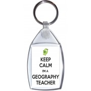 Keep Calm I'm a Geography Teacher - Keyring