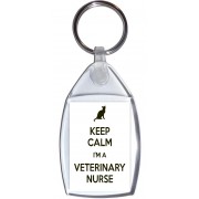 Keep Calm I'm a Veterinary Nurse - Keyring