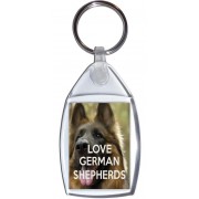 Love German Shepherds - Keyring