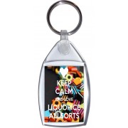 Keep Calm and Love Liquorice Allsorts - Keyring