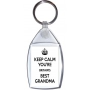 Keep Calm You're Britain's Best Grandma - Keyring
