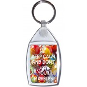 Keep Calm and Don't Lose Your Marbles - Keyring