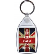 Keep Calm I'm British - Keyring