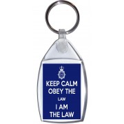 Keep Calm Obey the Law I am the Law - Keyring