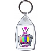 Keep Calm and Watch Telly - Keyring