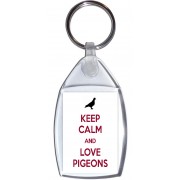 Keep Calm and Love Pigeons - Keyring