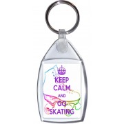 Keep Calm and Go Skating - Keyring