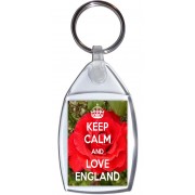 Keep Calm and Love England - Keyring
