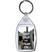 Keep Calm and Steam On - Keyring