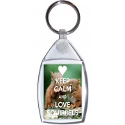 Keep Calm and Love Squirrels - Keyring