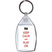 Keep Calm and Play On - Keyring