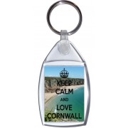 Keep Calm and Love Cornwall - Keyring