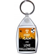 Keep Calm and Love Halloween - Keyring