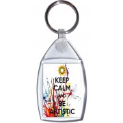 Keep Calm and be Artistic - Keyring