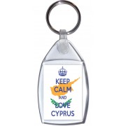 Keep Calm and Love Cyprus - Keyring