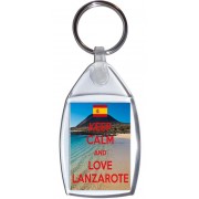 Keep Calm and Love Lanzarote - Keyring