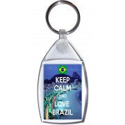 Keep Calm and Love Brazil - Keyring