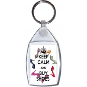 Keep Calm and Buy Shoes - Keyring