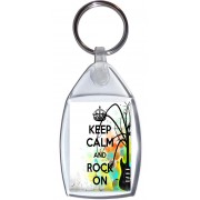 Keep Calm and Rock On - Keyring