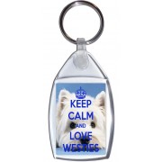 Keep Calm and Love Westies - Keyring