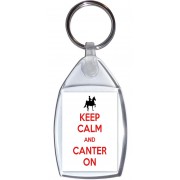 Keep Calm and Canter On - Keyring