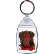 Keep Calm and Love Labradors - Keyring