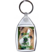 Keep Calm and Love Bulldogs - Keyring