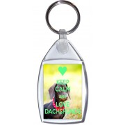 Keep Calm and Love Dachshunds - Keyring