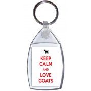 Keep Calm and Love Goats - Keyring
