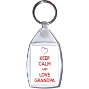 Keep Calm and Love Grandpa - Keyring
