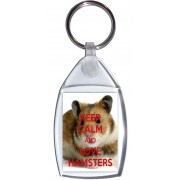 Keep Calm and Love Hamsters - Keyring