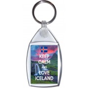 Keep Calm and Love Iceland - Keyring