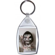 Keep Calm and Love Rats - Keyring