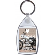 Keep Calm and Love Your Royal Enfield - Keyring