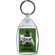 Keep Calm and Love Westies - Keyring
