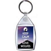 Keep Calm and Love Wolves - Keyring
