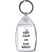 Keep Calm and Play Banjo - Keyring