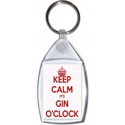Keep Calm It's Gin O'clock - Keyring