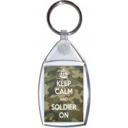 Keep Calm and Soldier On - Keyring