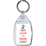 Keep Calm I'm a Travel Agent - Keyring