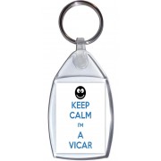 Keep Calm I'm a Vicar - Keyring