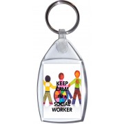 Keep Calm I'm a Social Worker - Keyring