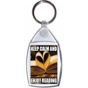 Keep Calm and Enjoy Reading - Keyring