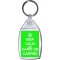 Keep Calm and Carry on Camping - Keyring