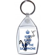 Keep Calm and Play the Saxophone - Keyring