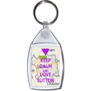 Keep Calm and Love Sutton - Keyring