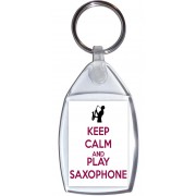 Keep Calm and Play Saxophone - Keyring